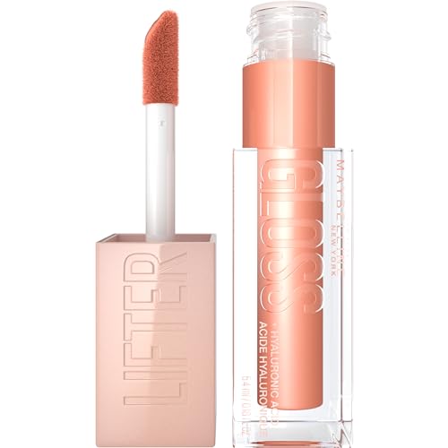Maybelline Lifter Gloss with Hyaluronic Acid, Amber, 0.18 Oz