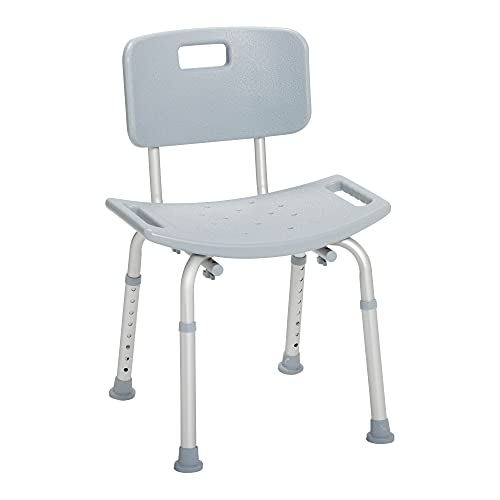 Drive Medical Adjustable Shower Chair, 300 LB Capacity, Grey