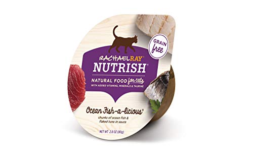 Rachael Ray Nutrish Ocean Fish Wet Cat Food, Grain-Free, 12 Pack