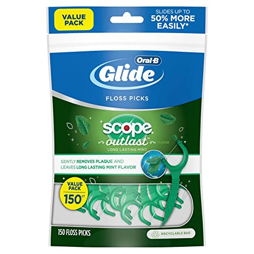 Oral-B Glide Mint Dental Floss Picks, 150 Count