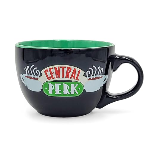 FRIENDS Central Perk 24oz Black Ceramic Mug
