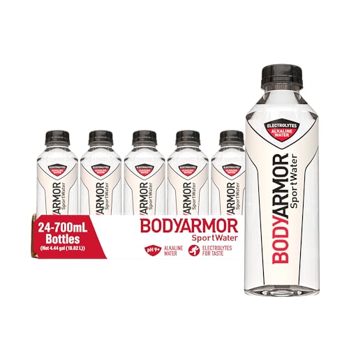 BODYARMOR Alkaline SportWater, Hydration, Electrolytes, 700mL (24 Pack)
