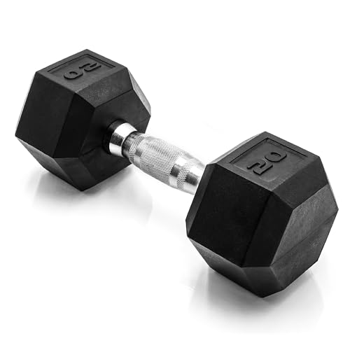 CAP Barbell 20 LB Coated Hex Dumbbell, New Edition