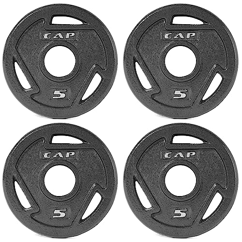 CAP Barbell Olympic Grip Weight Plate Set, 4×5 lb