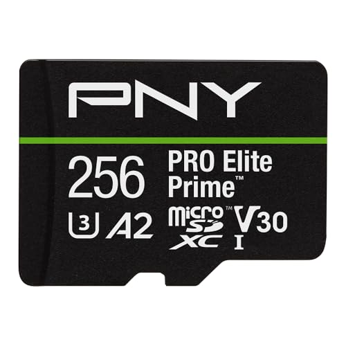 PNY 256GB microSDXC – 200MB/s, 4K UHD, UHS-I