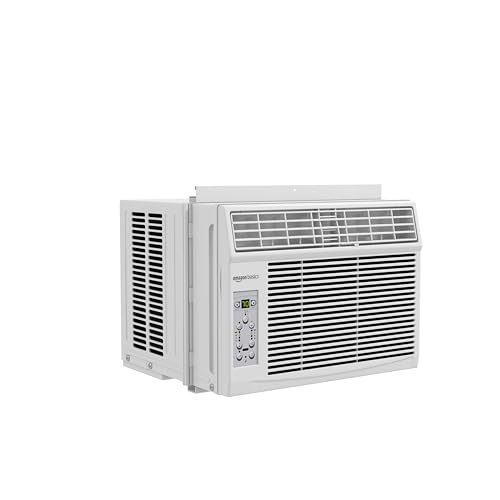 Amazon Basics 6000-BTU Window AC, 250 Sqft Coverage, Remote Controlled