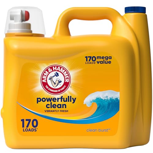 ARM & HAMMER Liquid Laundry Detergent, Clean Burst, 170 Loads