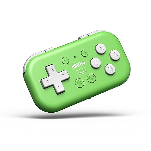 8Bitdo Micro Bluetooth Gamepad for Switch, Android, Raspberry Pi (Green)
