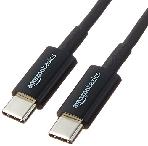 Amazon Basics 6-Foot USB-C Fast Charger Cable, Black