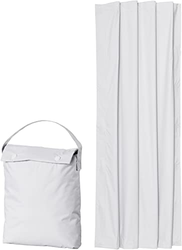 Amazon Basics Blackout Curtain, 50″ x 78″, White, 1 Pack