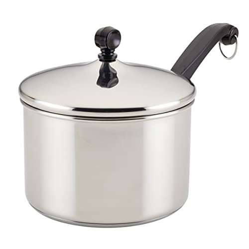 Farberware 3-Quart Stainless Steel Saucepan with Lid