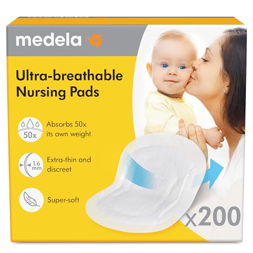 Medela 200 Count Ultra-Breathable Nursing Pads, Highly Absorbent