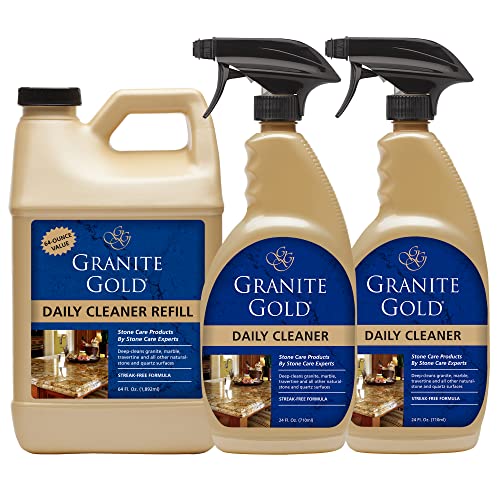 Granite Gold Streak-Free Stone Cleaner 3-Pack (64+24oz)