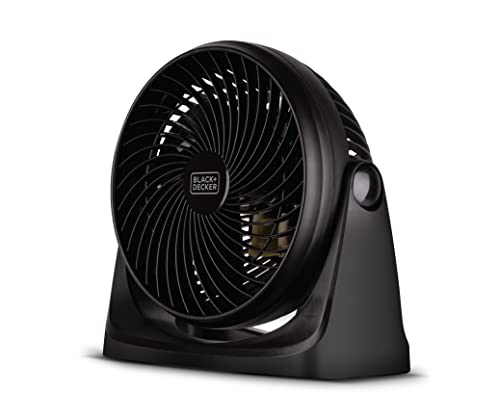 BLACK+DECKER 7″ Turbo Fan, 3-Speed, 90° Tilt, Black