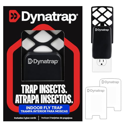 Dynatrap Indoor Fly Trap with Glue Cards – Black Device
