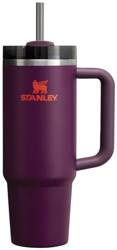 STANLEY 30 oz Quencher Tumbler with Lid & Straw, Plum