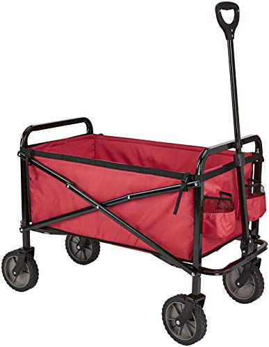 Red Heavy Duty Collapsible Wagon, 265lb Capacity