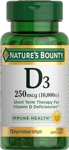 Nature’s Bounty Vitamin D 10,000 IU, 72 Softgels