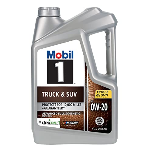 Mobil 1 Full Synthetic 0W-20 Motor Oil, 5 Quart