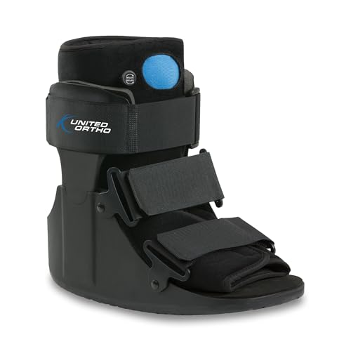 United Ortho Short Air Cam Walker Boot, Medium, Black