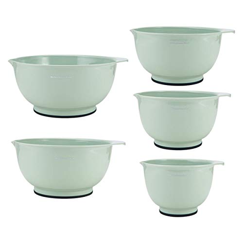 KitchenAid Classic 5-Piece Mixing Bowls Set, Pistachio