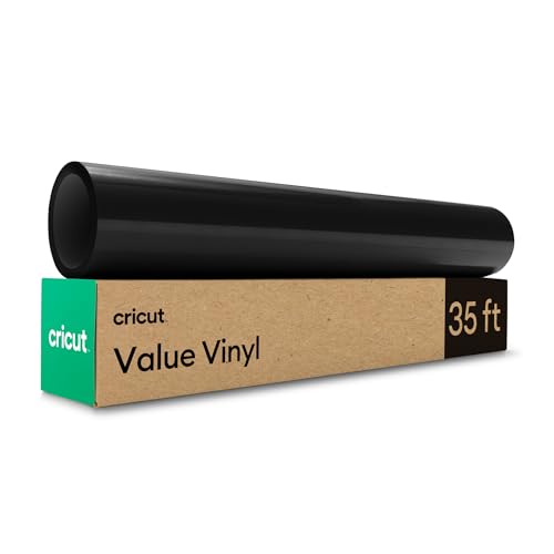 Cricut Black Permanent Vinyl, 12″x 35ft