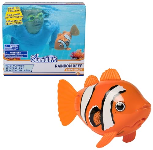SwimWays Rainbow Reef Fish Toy, Kids Pool Accessory, Batteries Included