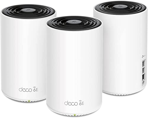 TP-Link Deco AXE5400 Tri-Band WiFi 6E Mesh, 7200 Sq.Ft Coverage, 3-Pack