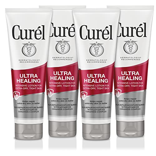 Curel Ultra Healing Fragrance-Free Lotion, Extra-Dry/Sensitive Skin, 4-Pack