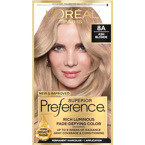 L’Oreal Superior Preference Ash Blonde Hair Dye, 8A