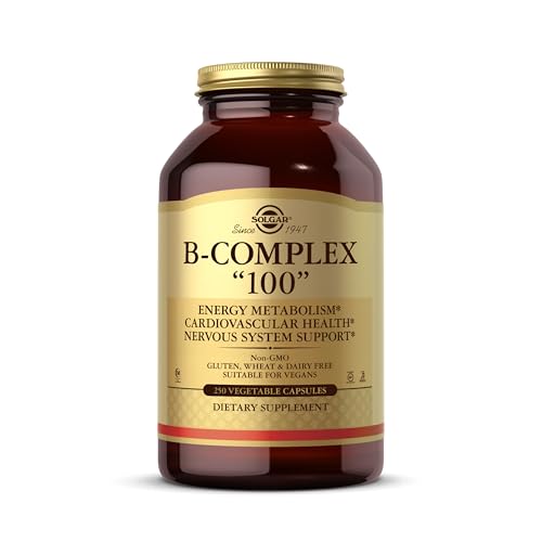Solgar B-Complex, 250 Veg Capsules – Energy & Heart Support