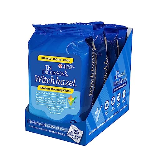 T.N. Dickinson’s Witch Hazel Cleansing Cloths, 4 Pack