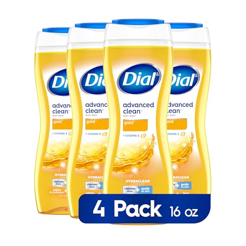 Dial Advanced Clean Gold Body Wash, 16 oz, 4-Pack