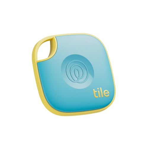 Tile by Life360 Mate Bluetooth Tracker for Keys and More, Aqua Lemon