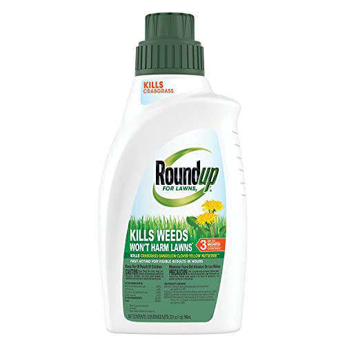 Roundup Lawn Weed Killer, Kills Crabgrass, 32 oz.