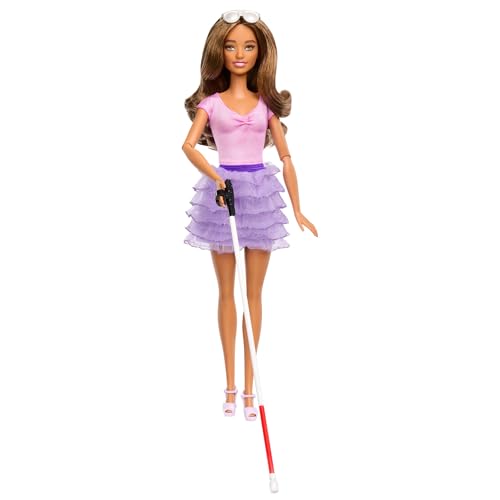 Barbie Fashionistas #228, Blind Doll with Cane and Sunglasses