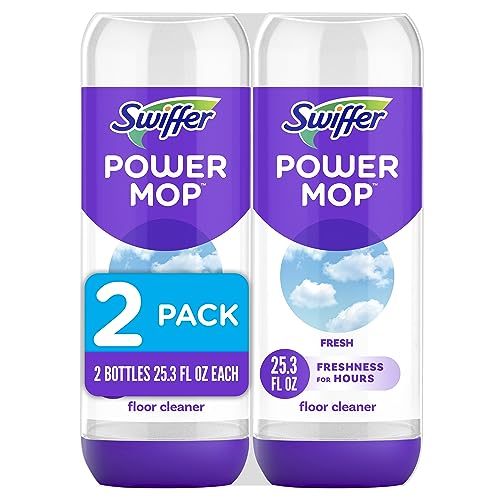 Swiffer PowerMop Floor Cleaner with Refills, Fresh Scent, 2 Pack