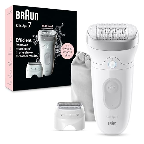 Braun Silk-épil 7 Epilator & Shaver, Wet/Dry, Silver