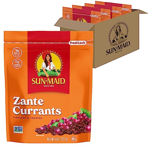 Sun-Maid Zante Currants, 4 Pack, 8 oz Resealable Bags