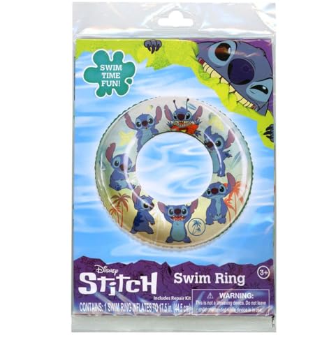 Disney Stitch Inflatable Pool Float Ring, 17.5 Inches