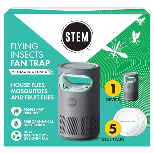 Indoor Bug Trap Fan with UV Light & Glue Traps