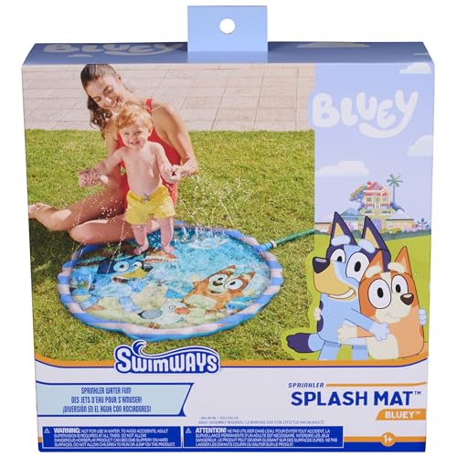 Swimways Bluey Splash Mat & Kids Water Toys, Ages 1+