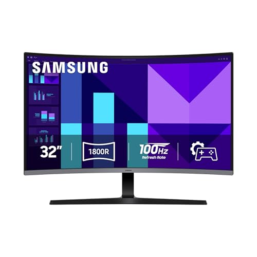SAMSUNG 32″ FHD 100Hz Curved Monitor with HDMI, Eye Saver