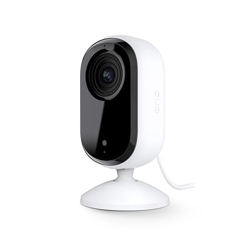 Arlo Essential Indoor Security Camera HD, Wired, 2-Way Audio