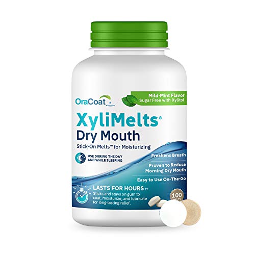 XyliMelts Dry Mouth Discs – Sugar-Free Mint, 100 Count