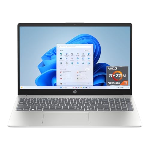 HP 15.6″ Laptop, Ryzen 3, 8GB RAM, 256GB SSD, Silver