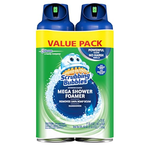 Scrubbing Bubbles Bathroom Foamer, Rainshower, 20oz (2 Pack)