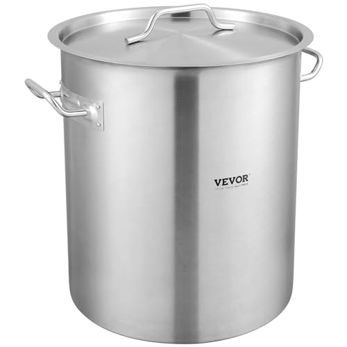 VEVOR 42 Quart Stainless Steel Stockpot with Strainer and Lid