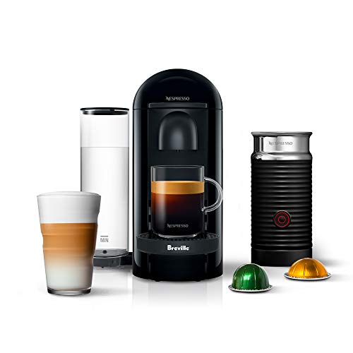 Nespresso Vertuo Plus Coffee Maker with Milk Frother, Ink Black