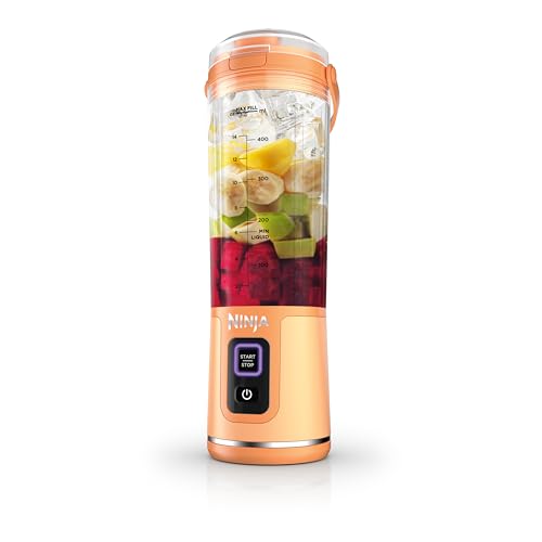 Ninja Blast Cordless Portable Blender, 18oz, USB-C, Orange
